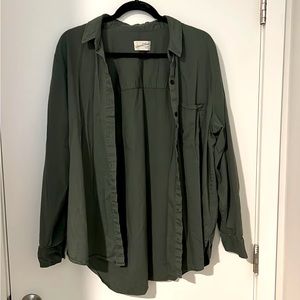 Green button up